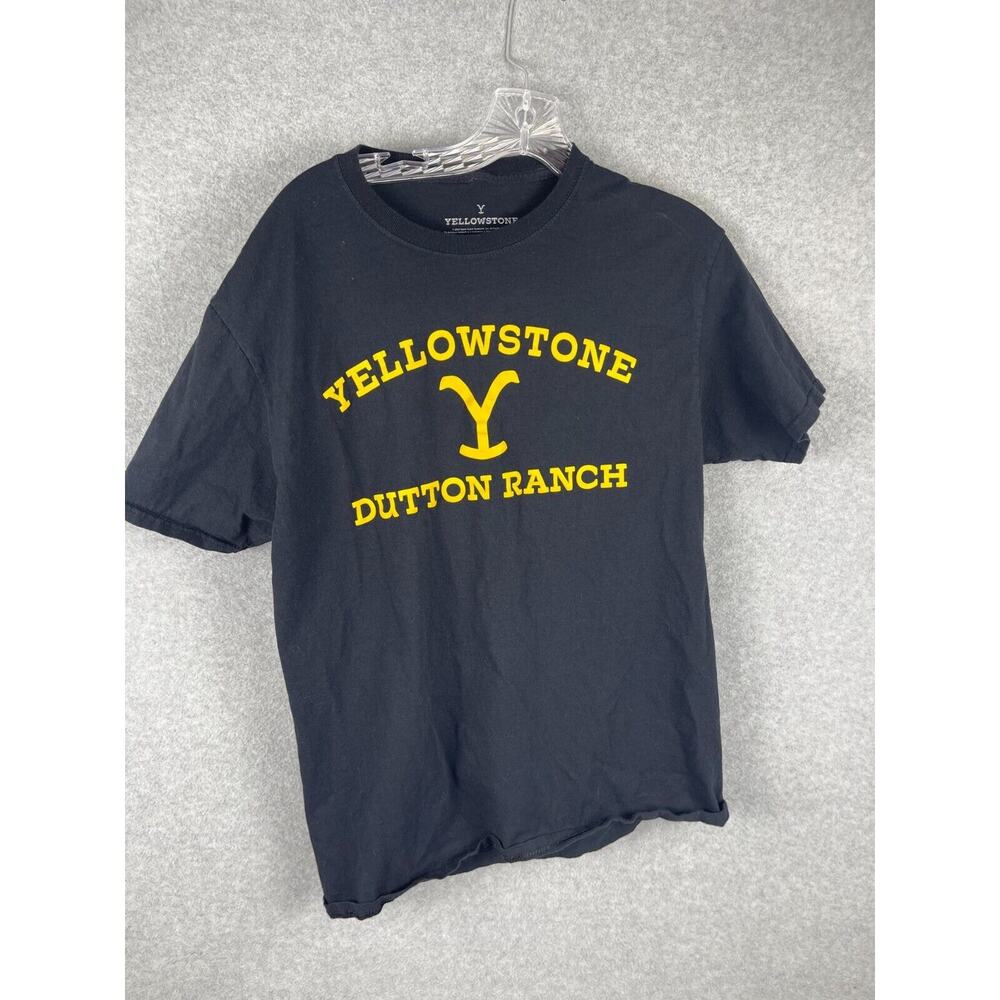 Yellowstone Dutton Ranch T Shirt Mens M Black Short Sleeve TV Show Tee‎